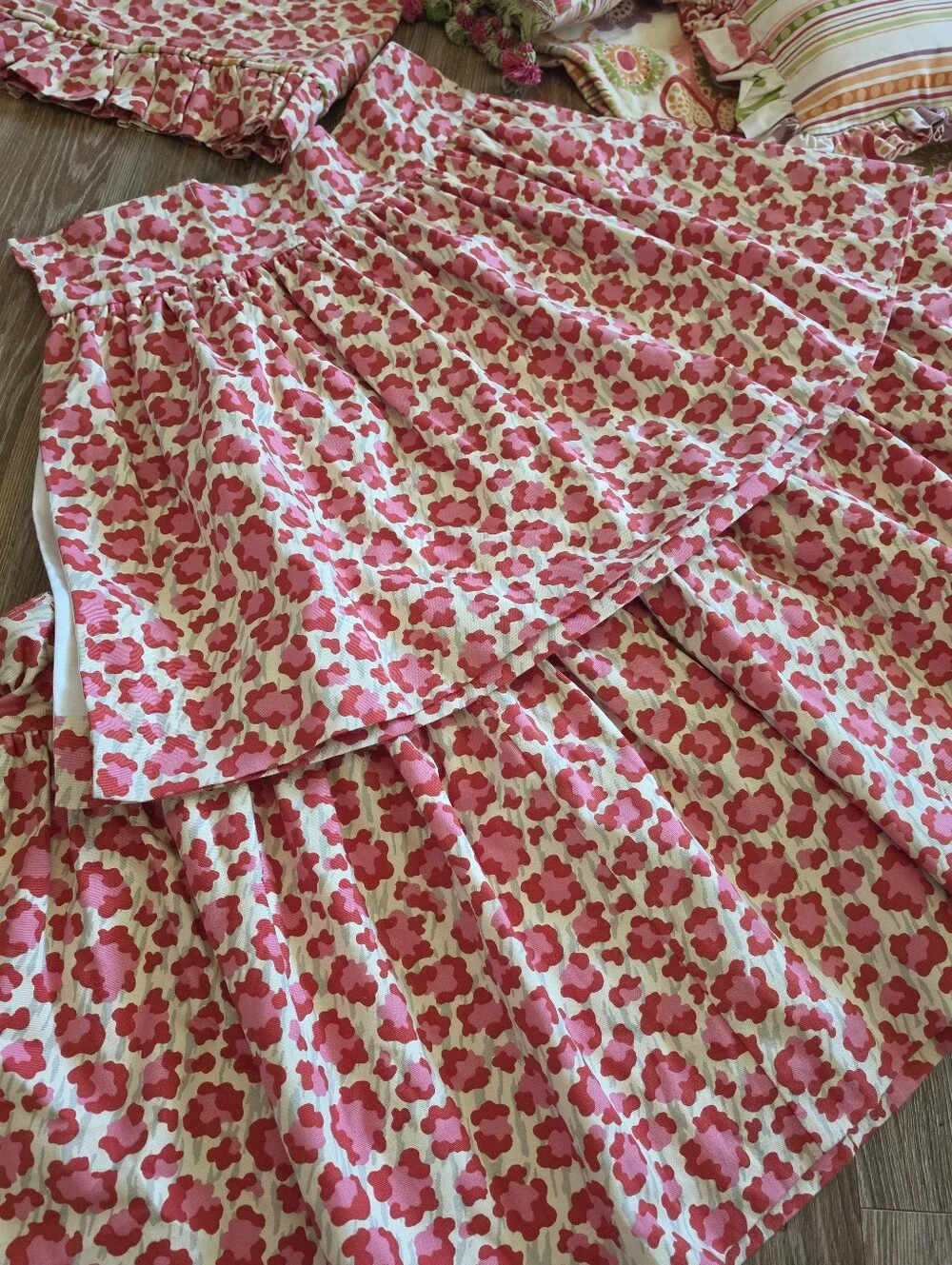Vintage PB Teen Boho Floral Twin Duvet Bedding Set - 7 Piece Bundle Like New